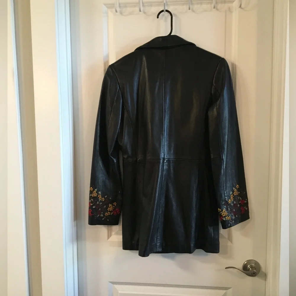 Kasper 100% Leather Woman’s Coat Black S